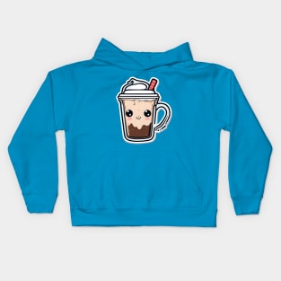 cute iced coffee Kids Hoodie